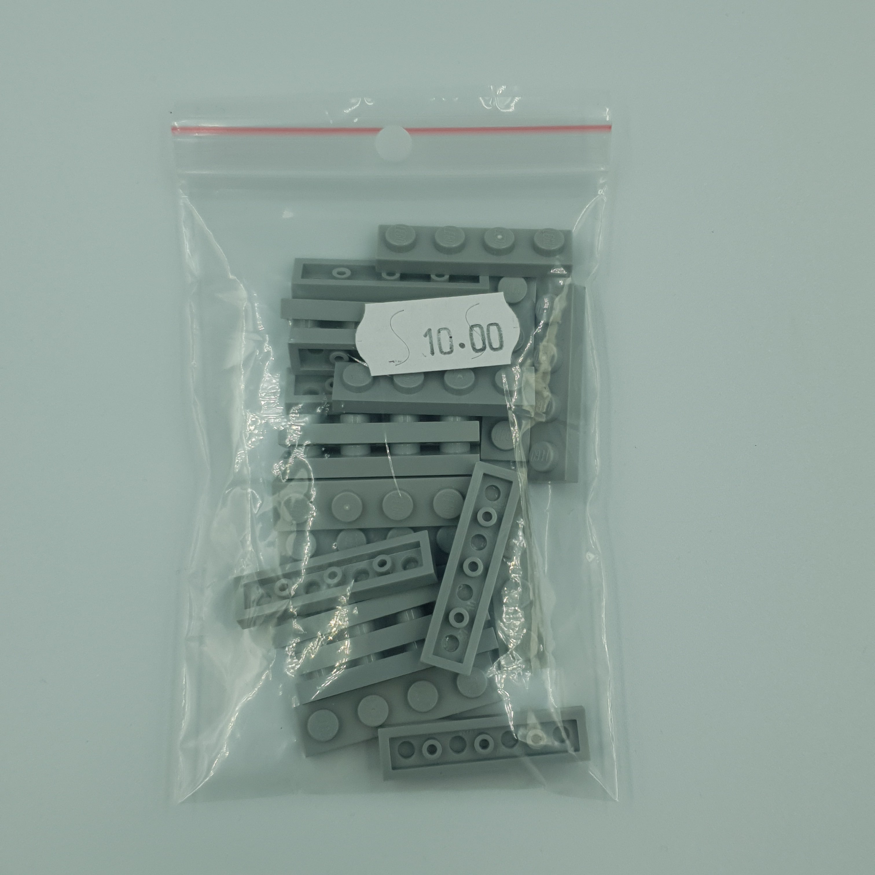 LEGO Plate 1x4 3710 Lys Grå